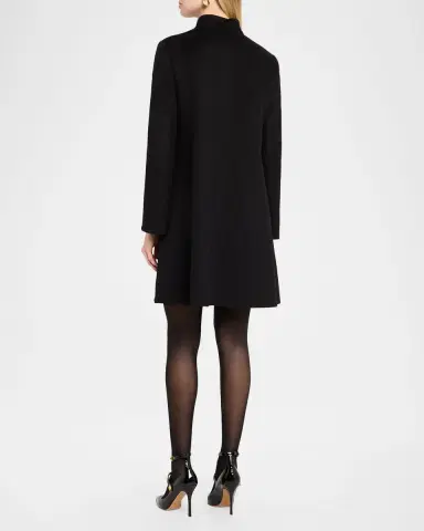 Valentino Garavani VLogo Single-Breasted Wool-Cashmere Coat | Thumbnail 2 Valentino Garavani VLogo Single-Breasted Wool-Cashmere Coat | Thumbnail 2