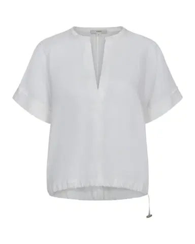 Vince Short-Sleeve Linen Top | Thumbnail 1