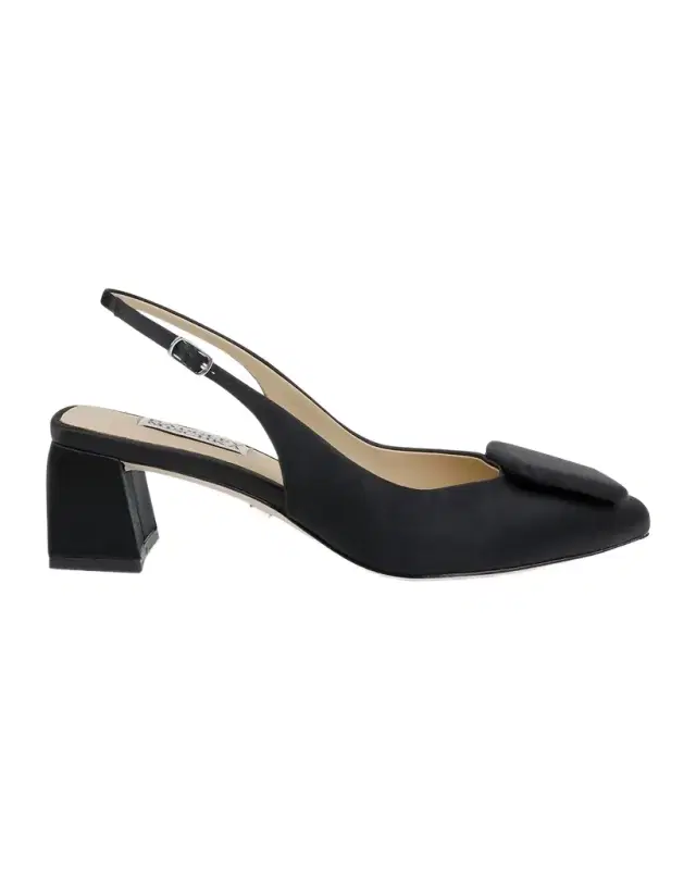 Gracen Satin Block-Heel Pumps