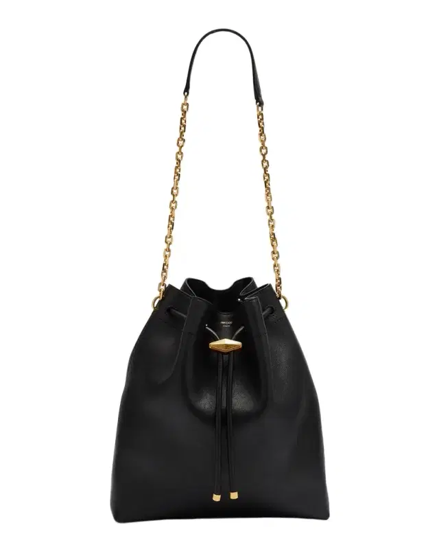 Jimmy Choo Cinch Leather Drawstring Bucket Bag