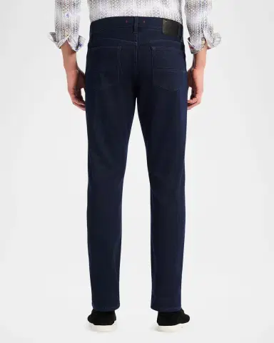 Robert Graham Men 's Gottsman Denim Straight Fit Five-Pocket Pants | Thumbnail 2