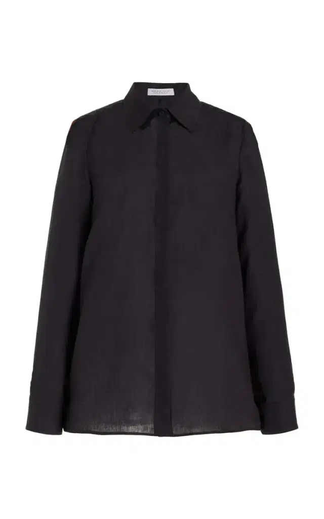 Cruz Shirt in Charcoal Aloe Linen