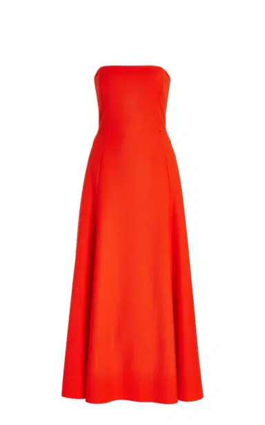 Gabriela Hearst Arion Dress in Tonic Orange Sportswear Wool | Thumbnail 1 Gabriela Hearst Arion Dress in Tonic Orange Sportswear Wool | Thumbnail 1