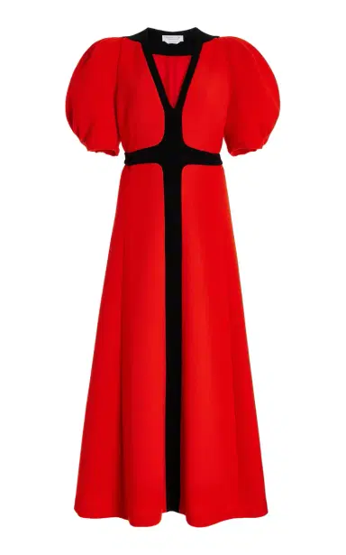 Gabriela Hearst Luz Dress in Tonic Orange Virgin Wool Crepe | Thumbnail 1