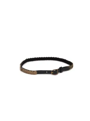 Gabriela Hearst Skinny Coin Belt in Black Leather | Thumbnail 1 Gabriela Hearst Skinny Coin Belt in Black Leather | Thumbnail 1