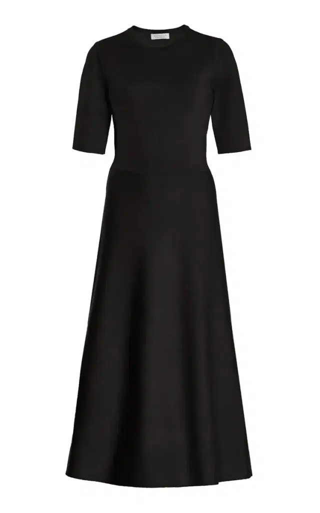 Seymore Knit Dress in Black Merino Wool Cashmere Seymore Knit Dress in Black Merino Wool Cashmere