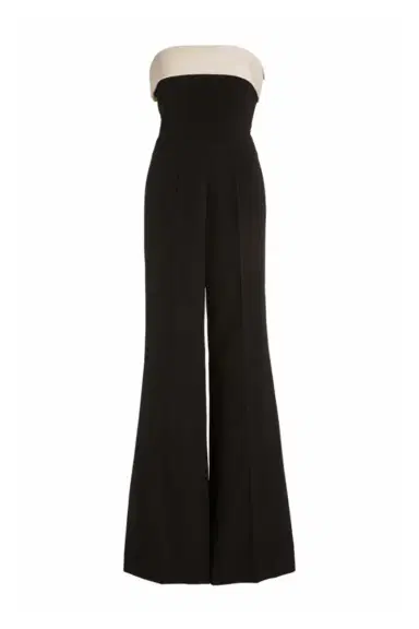 Gabriela Hearst Vicky Jumpsuit in Black & Silk Wool Cady | Thumbnail 1 Gabriela Hearst Vicky Jumpsuit in Black & Silk Wool Cady | Thumbnail 1