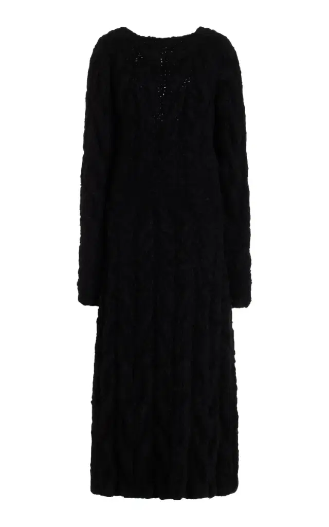 Poppy Knit Dress in Black Welfat Cashmere