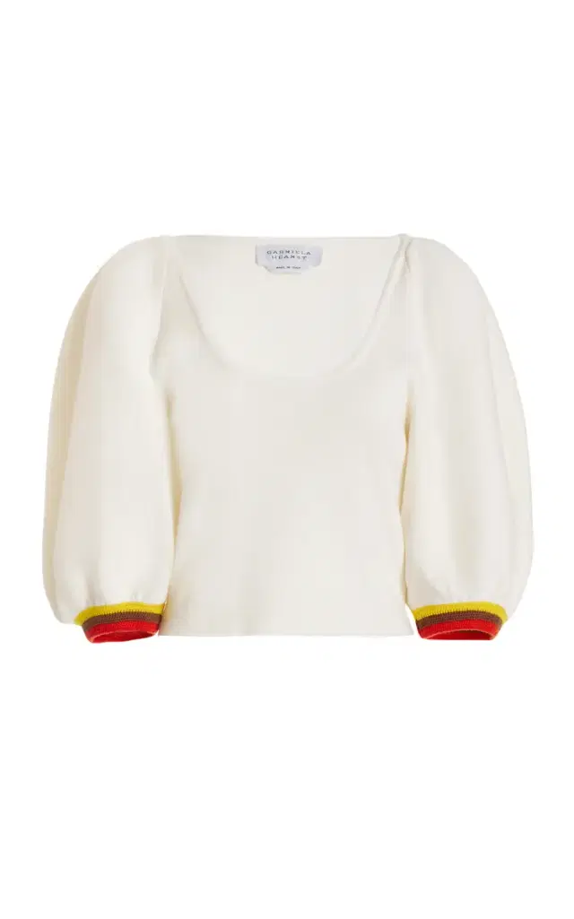 Lia Knit Top in  Multi Merino Wool