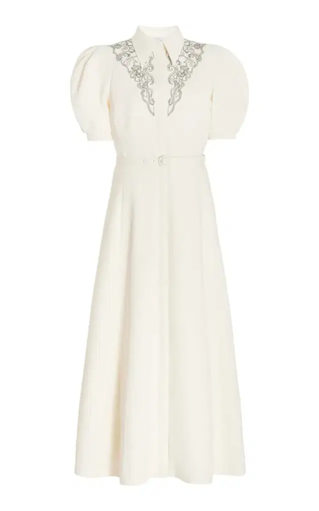 Billy Dress in  Double-Face Wool Crepe