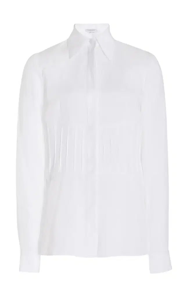 Duff Top in White Aloe Linen Duff Top in White Aloe Linen