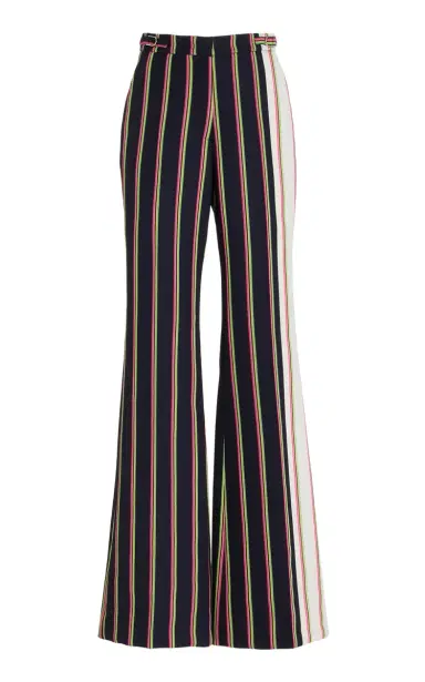 Gabriela Hearst Jones Pant in Navy Multi Striped Wool | Thumbnail 1 Gabriela Hearst Jones Pant in Navy Multi Striped Wool | Thumbnail 1