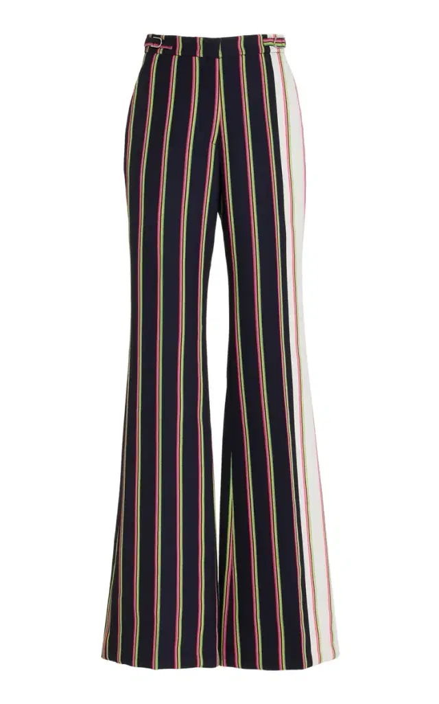 Jones Pant in Navy Multi Striped Wool Jones Pant in Navy Multi Striped Wool