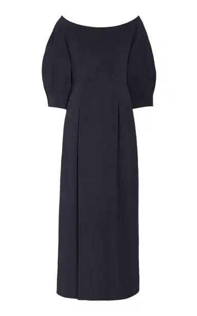 Gabriela Hearst Majano Dress in Dark Navy Hemp Cotton | Thumbnail 1 Gabriela Hearst Majano Dress in Dark Navy Hemp Cotton | Thumbnail 1