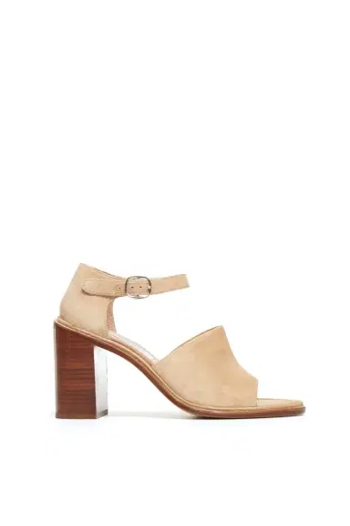 Gabriela Hearst Beau Heel in Beige Suede | Thumbnail 1 Gabriela Hearst Beau Heel in Beige Suede | Thumbnail 1