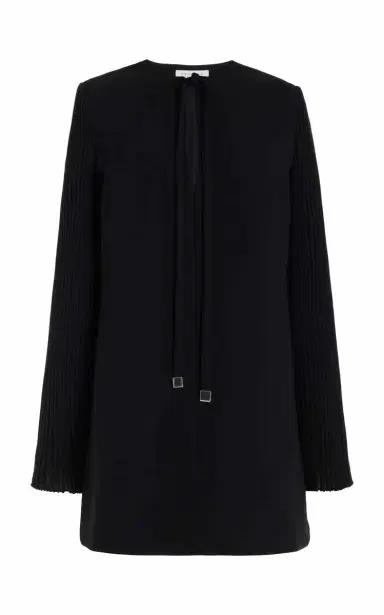 Gabriela Hearst Beko Dress in Black Double-Face Wool Crepe | Thumbnail 1 Gabriela Hearst Beko Dress in Black Double-Face Wool Crepe | Thumbnail 1