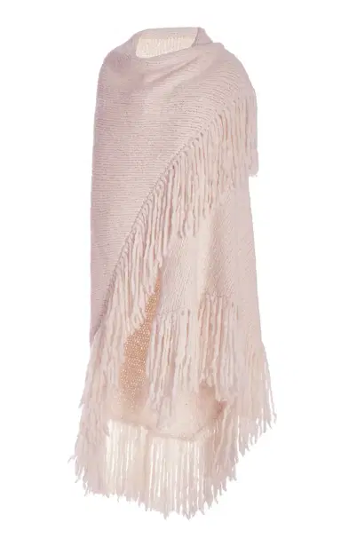 GABRIELA HEARST Lauren Knit Wrap in Rose Quartz Welfat Cashmere | Thumbnail 1