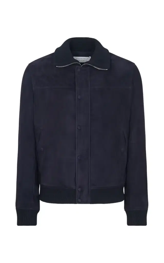 Matthieu Jacket in Dark Navy Suede