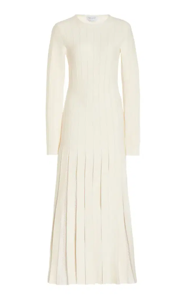 Walsh Knit Pleated Dress in  Wool