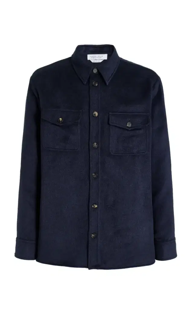 Lucas Overshirt in Midnight Winter Silk