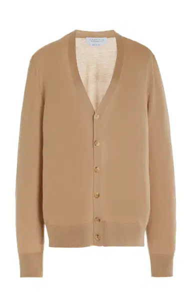 Gabriela Hearst Duke Knit Cardigan in Camel Cashmere | Thumbnail 1