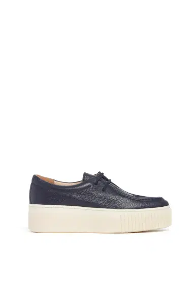Gabriela Hearst Fontaina Platform Sneaker in Dark Navy Leather | Thumbnail 1 Gabriela Hearst Fontaina Platform Sneaker in Dark Navy Leather | Thumbnail 1