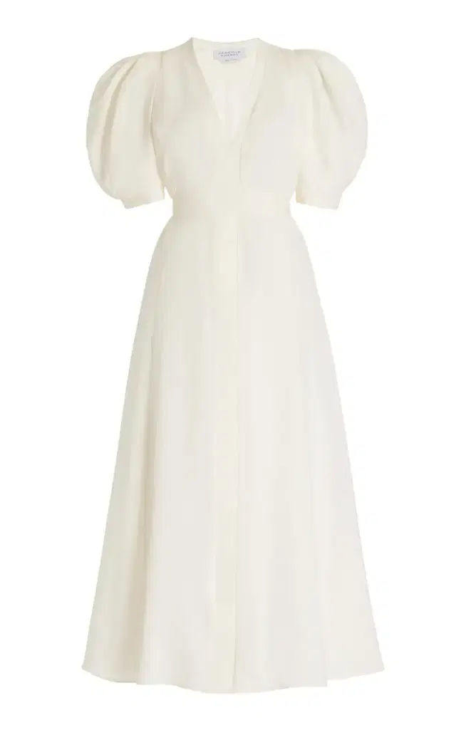 Luz Dress in  Virgin Wool Crepe