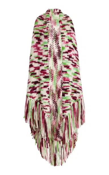 Gabriela Hearst Lauren Knit Wrap in Space Dye Jewel Multi Welfat Cashmere | Thumbnail 1 Gabriela Hearst Lauren Knit Wrap in Space Dye Jewel Multi Welfat Cashmere | Thumbnail 1