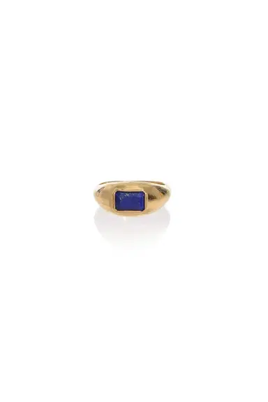 GABRIELA HEARST Small Ring in 18K Gold & Lapis Stone | Thumbnail 1 GABRIELA HEARST Small Ring in 18K Gold & Lapis Stone | Thumbnail 1