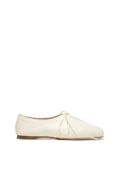 Gabriela Hearst Maya Flat Shoe in Cream Leather | Thumbnail 1 Gabriela Hearst Maya Flat Shoe in Cream Leather | Thumbnail 1