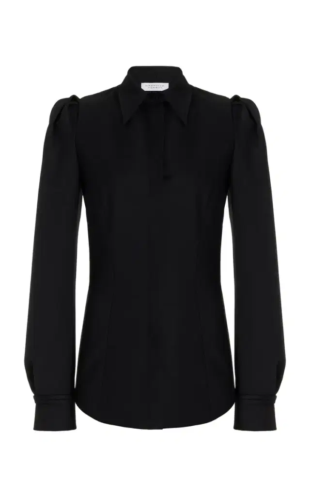 Talbot Shirt in Black Sportswear Wool
