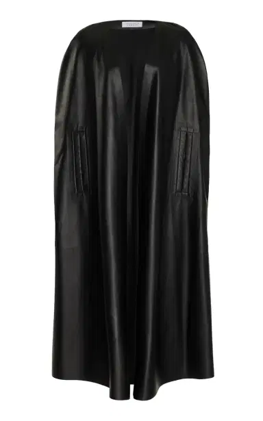 GABRIELA HEARST Lindlow Cape in Black Nappa Leather | Thumbnail 1 GABRIELA HEARST Lindlow Cape in Black Nappa Leather | Thumbnail 1