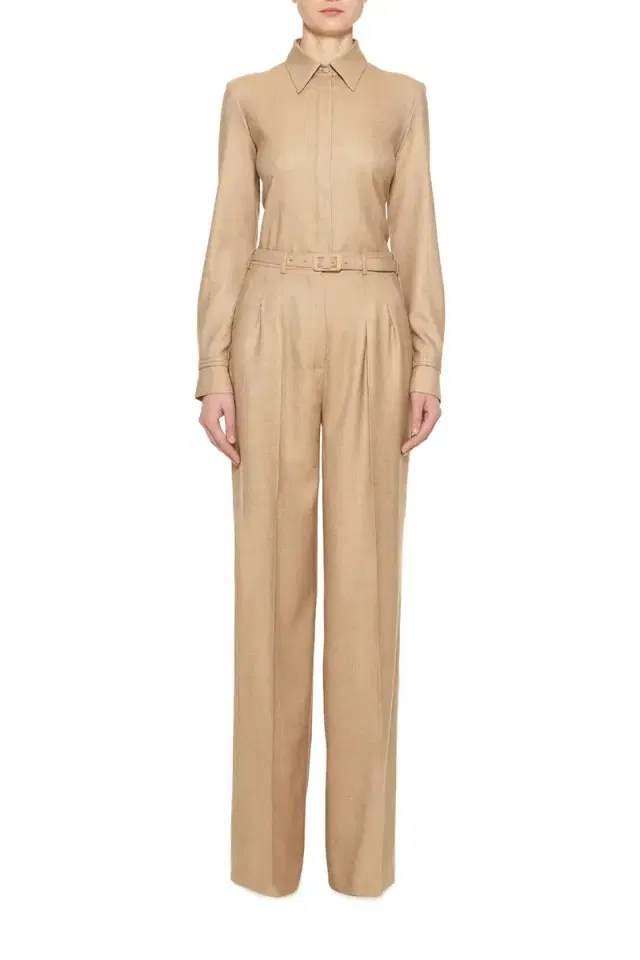 Vargas Pant in Camel Wool Cashmere