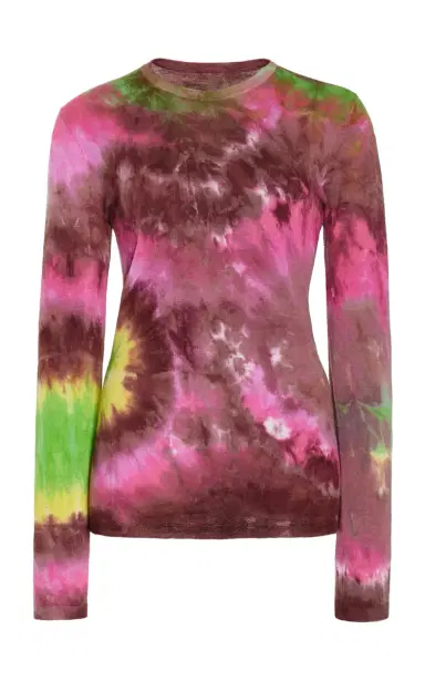 Gabriela Hearst Miller Knit Sweater in Multi Tie Dye Cashmere | Thumbnail 1 Gabriela Hearst Miller Knit Sweater in Multi Tie Dye Cashmere | Thumbnail 1