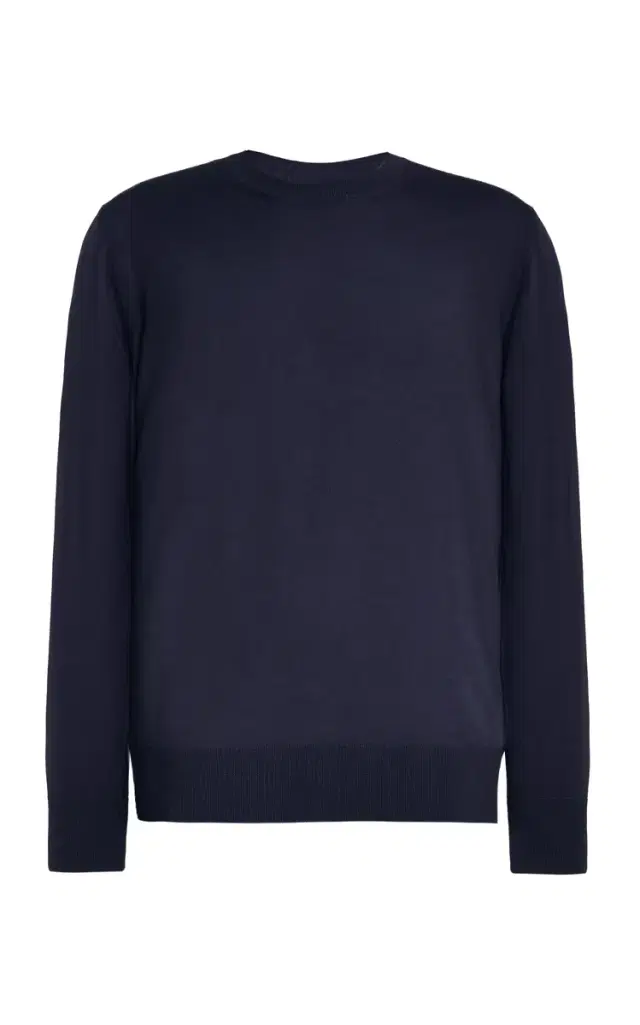 Palco Knit Crewneck in Navy Merino Wool
