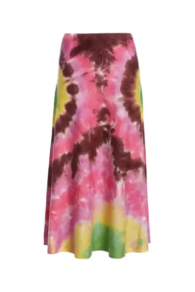 Gabriela Hearst Olive Knit Skirt in Multi Tie Dye Cashmere | Thumbnail 1 Gabriela Hearst Olive Knit Skirt in Multi Tie Dye Cashmere | Thumbnail 1