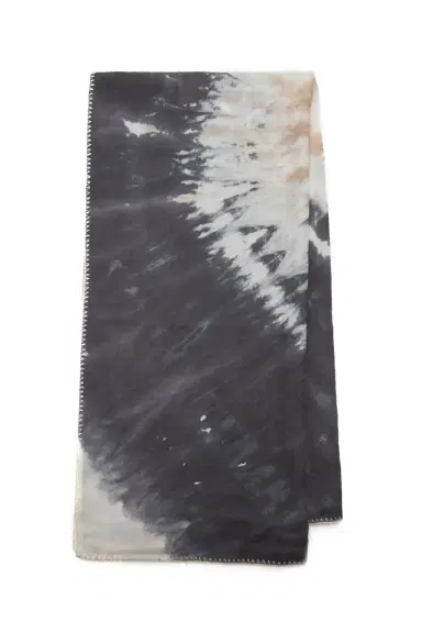GABRIELA HEARST Anaya Scarf in Camel Multi Tie Dye Cashmere Silk and Wool Gauze with Edge Stitch | Thumbnail 1