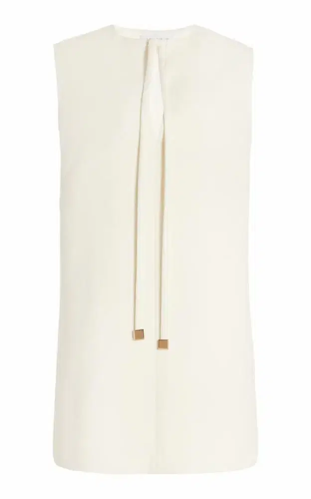Zalman Dress in  Double-Face Wool Crepe