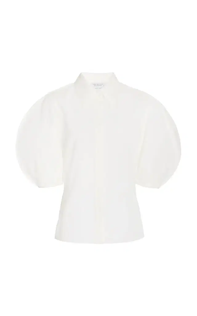 Sansi Top in White Aloe Linen