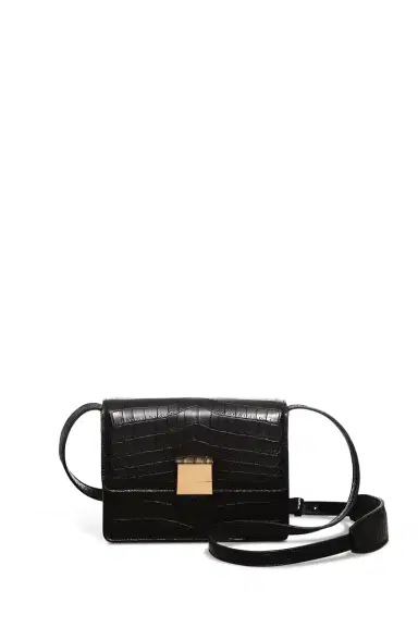 GABRIELA HEARST Mercedes Bag in Black Crocodile Leather | Thumbnail 1 GABRIELA HEARST Mercedes Bag in Black Crocodile Leather | Thumbnail 1