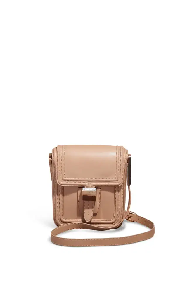 Marvelle Crossbody Bag in Nude Nappa Leather Marvelle Crossbody Bag in Nude Nappa Leather