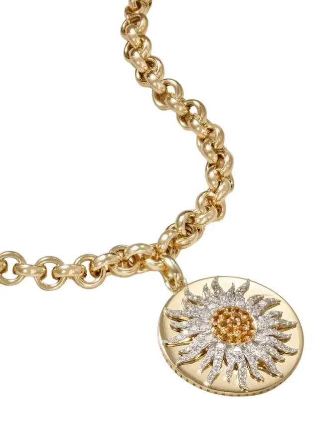 Roi Soleil 18-karat Gold, Diamond And Citrine Necklace