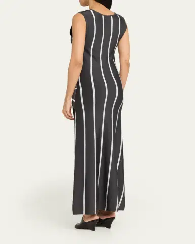 3.1 Phillip Lim Striped Knit Tie-Front Maxi Dress | Thumbnail 3 3.1 Phillip Lim Striped Knit Tie-Front Maxi Dress | Thumbnail 3