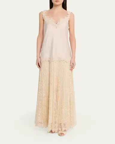 Kobi Halperin Grazia Sleeveless Mixed Media Maxi Dress | Thumbnail 2 Kobi Halperin Grazia Sleeveless Mixed Media Maxi Dress | Thumbnail 2
