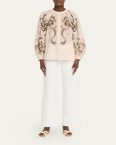 Kobi Halperin Heidi Sequin Floral-Print Blouse | Thumbnail 2 Kobi Halperin Heidi Sequin Floral-Print Blouse | Thumbnail 2