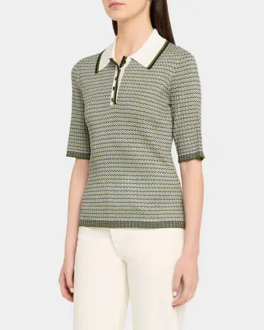 Veronica Beard Soza Compact Knit Polo Top | Thumbnail 3 Veronica Beard Soza Compact Knit Polo Top | Thumbnail 3