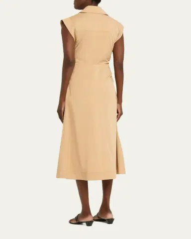 Veronica Beard Orla Button-Front Midi Shirtdress | Thumbnail 3 Veronica Beard Orla Button-Front Midi Shirtdress | Thumbnail 3