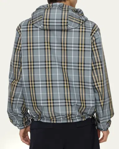 Burberry Men's Reversible Check Hooded Jacket | Thumbnail 2