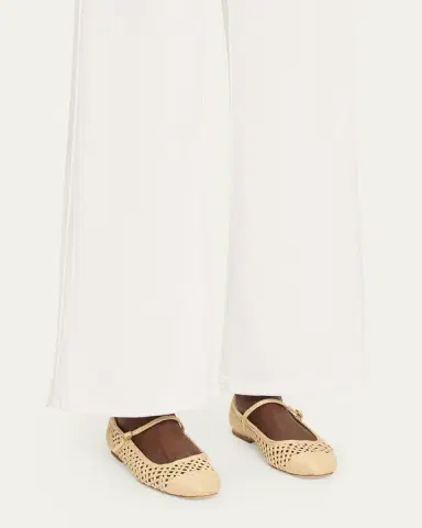 Veronica Beard Ellie Raffia Ballerina Flats | Thumbnail 2