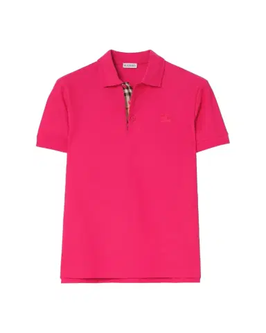 Burberry Men's Check-Placket Cotton Pique Polo Shirt | Thumbnail 1